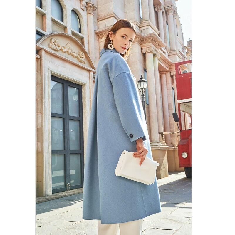 Wide-Sleeve Double-Faced Wool Overcoat - view 4