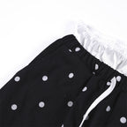 Pantalon de jogging droit à pois imprimés sur toute la surface
