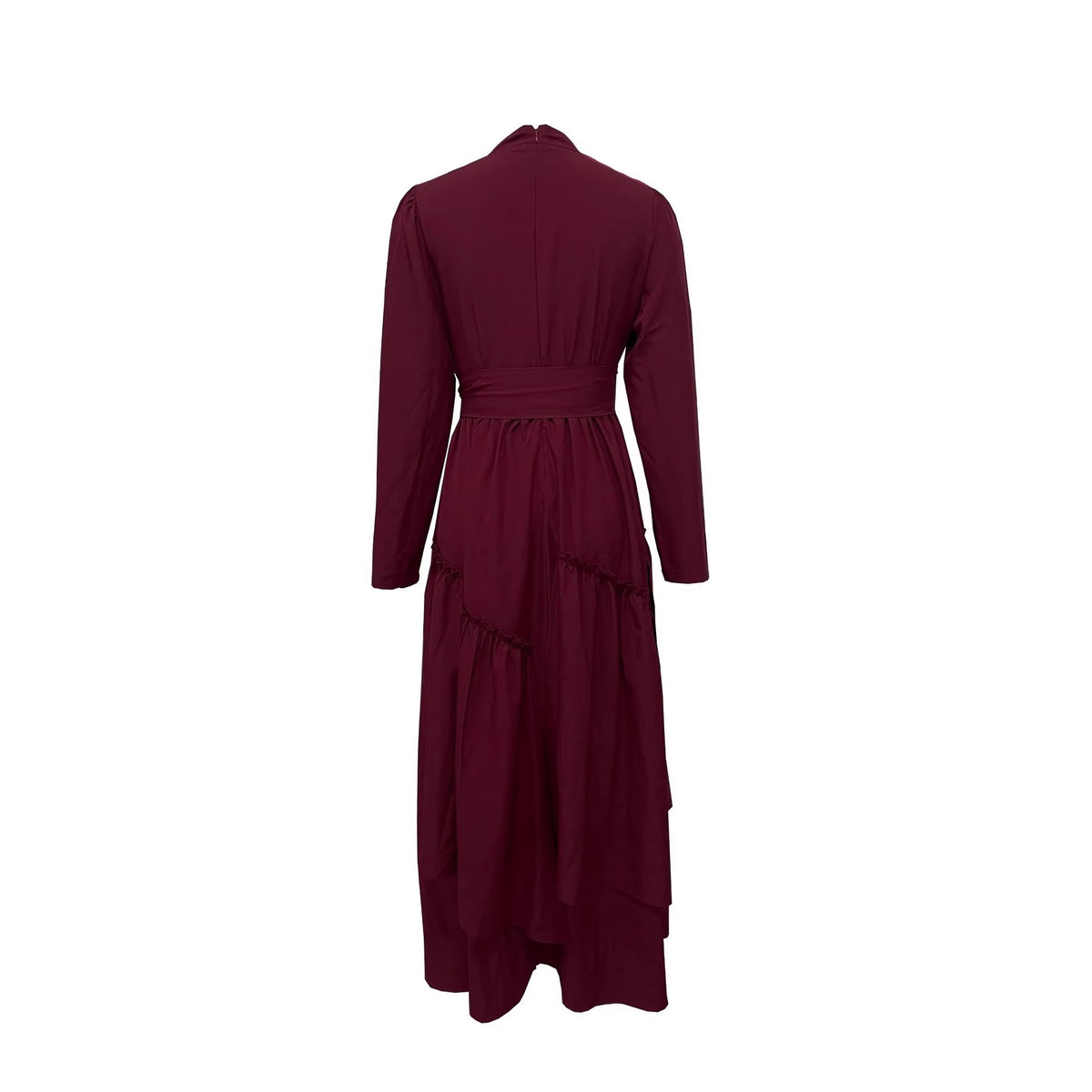 High-Waist Flowing Maxi Dress