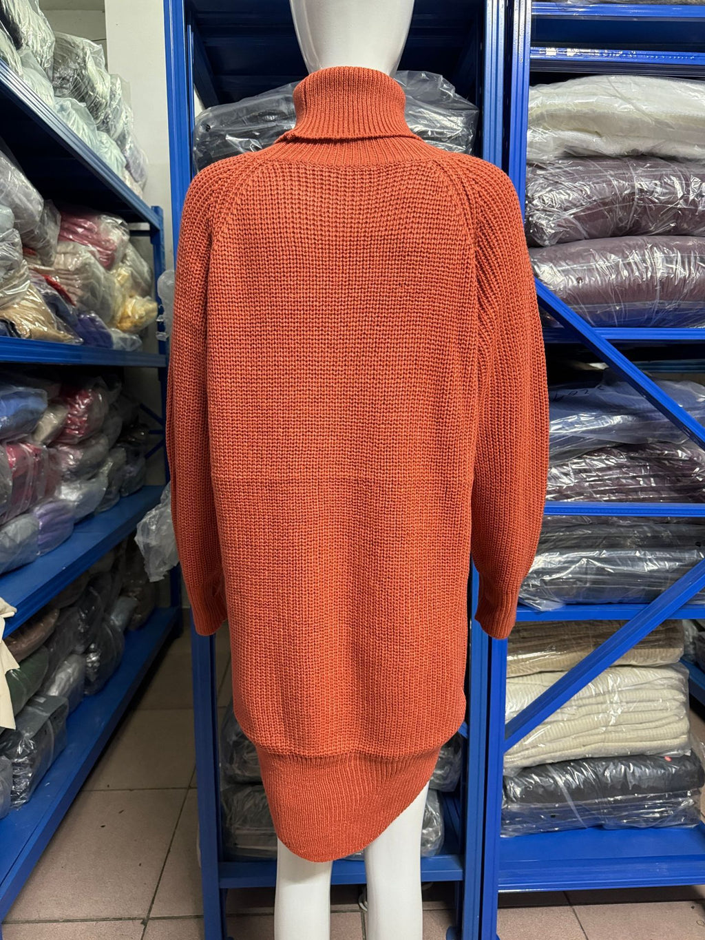 Cutout High-Neck Knit Dress — product image 24