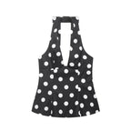 Polka-Dot Bow Halter Top