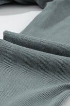 Legging côtelé gris foncé délavé style vintage