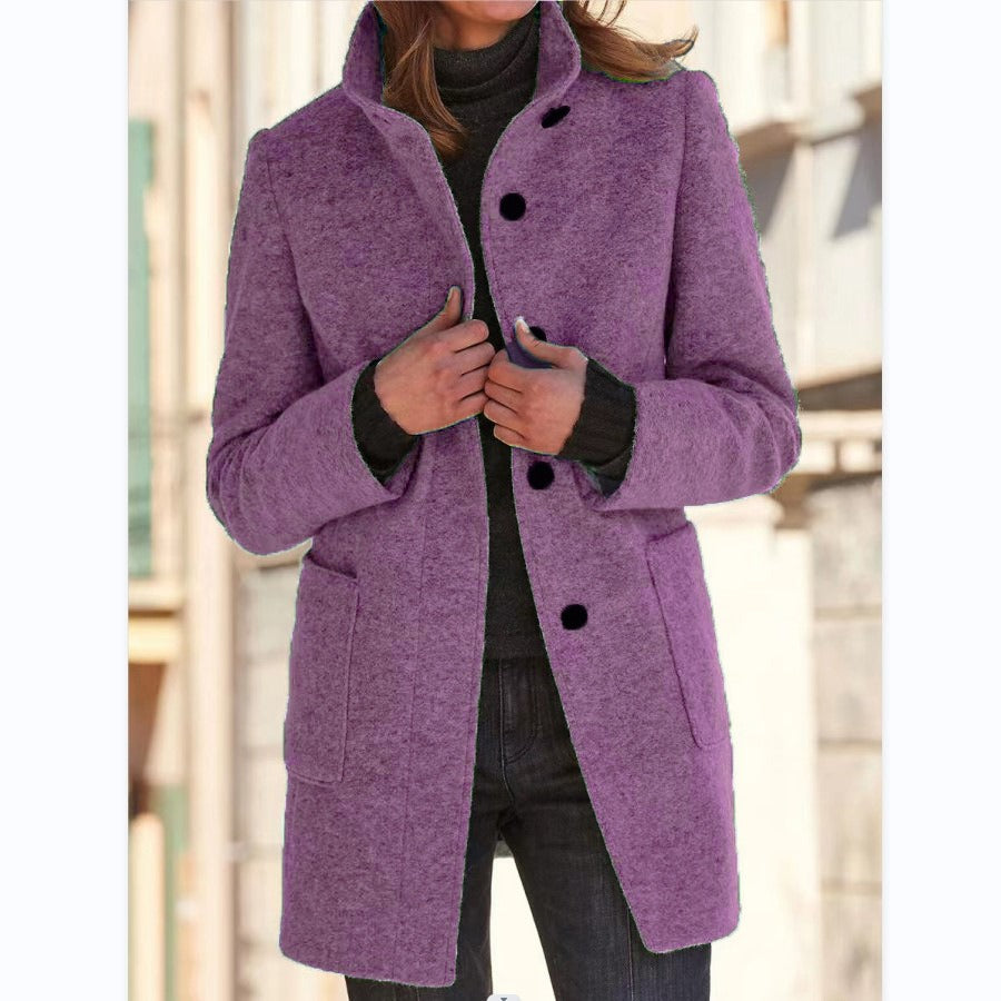 Stand-Collar Longline Coat - view 9