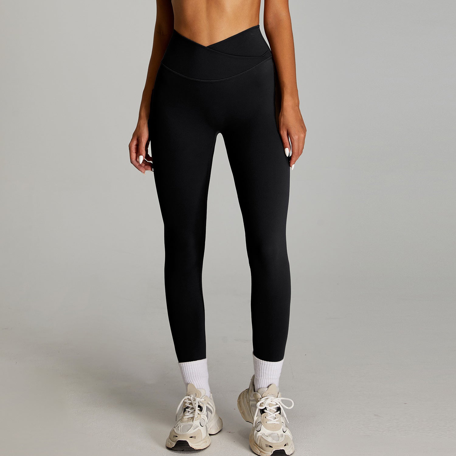 Pantalones deportivos ajustados de talle alto