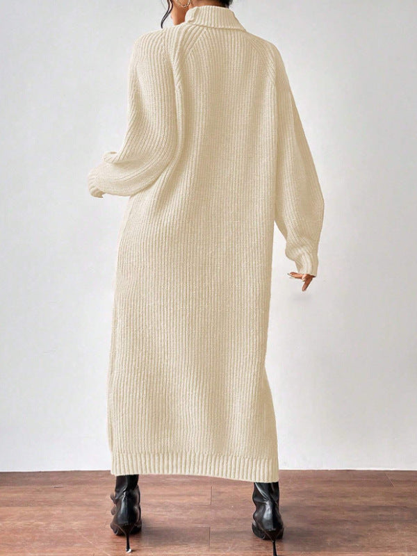 High-Neck Knit Maxi Dress — product image 6