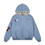 Faux-Wool Collar Hooded Puffer Jacket
