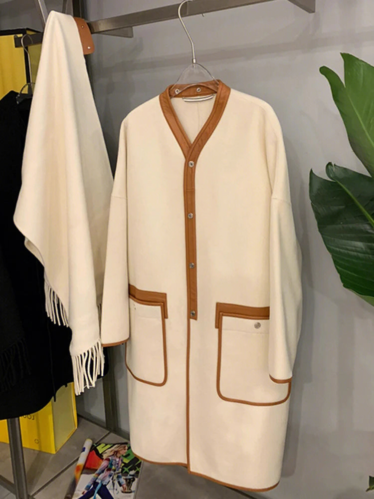 Double-Faced Cashmere-Blend Midi Overcoat - view 3