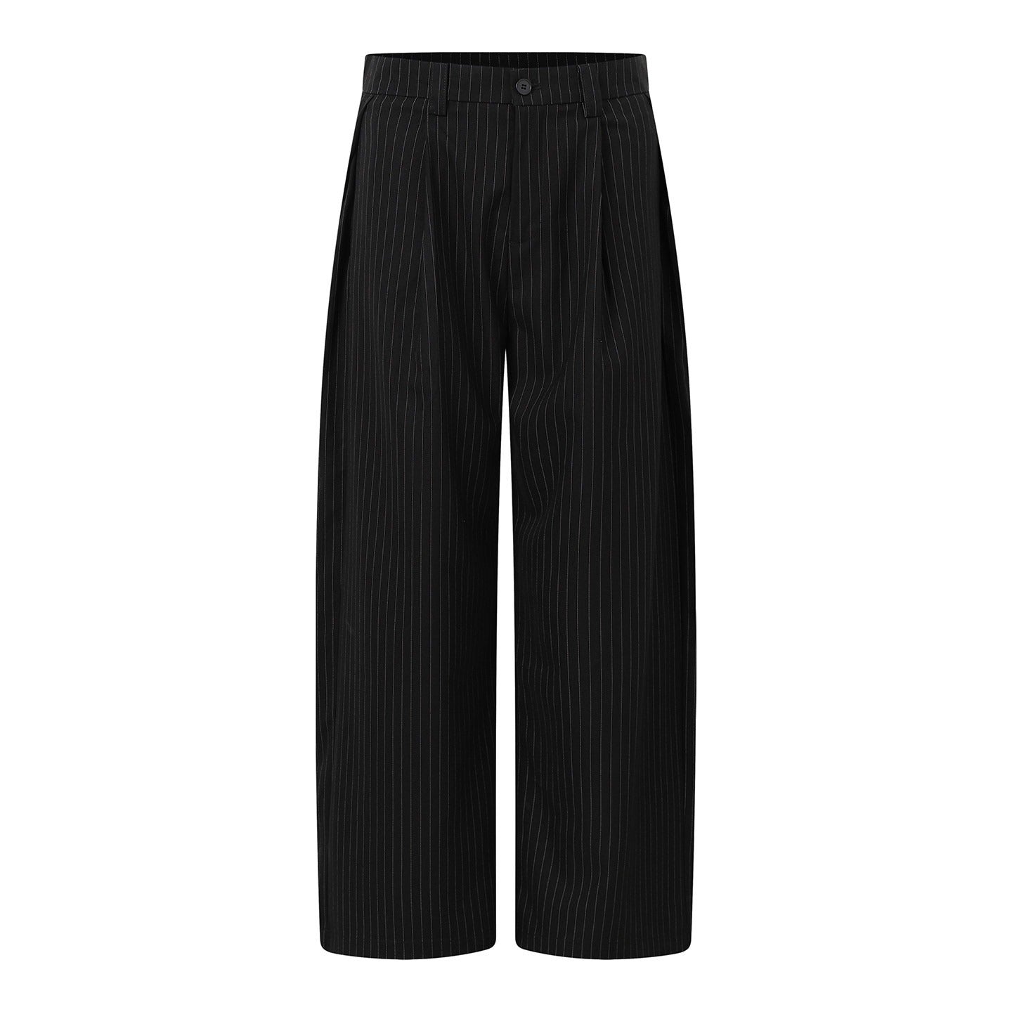 Pantalones de traje drapeados a rayas verticales