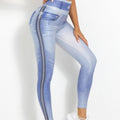 Pantalon de yoga Barbie en jean pêche pour femme - Legging de fitness, coupe ajustée, pour le culturisme