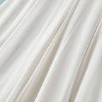 Silk-Blend Lace-Waist Wide-Leg Trousers