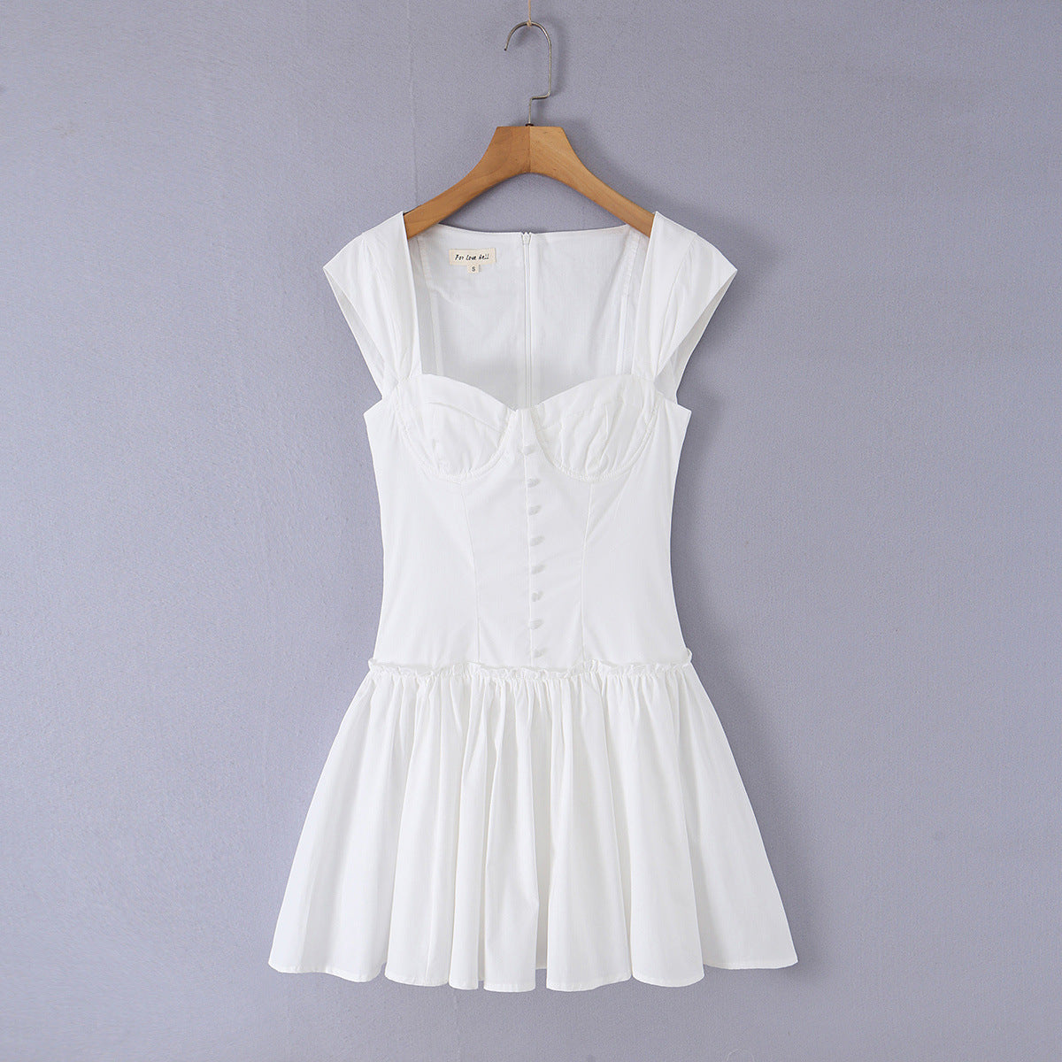 Corset-Waist Mini Dress