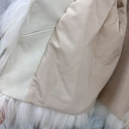 Striped Raccoon-Fur Short Coat product image 6