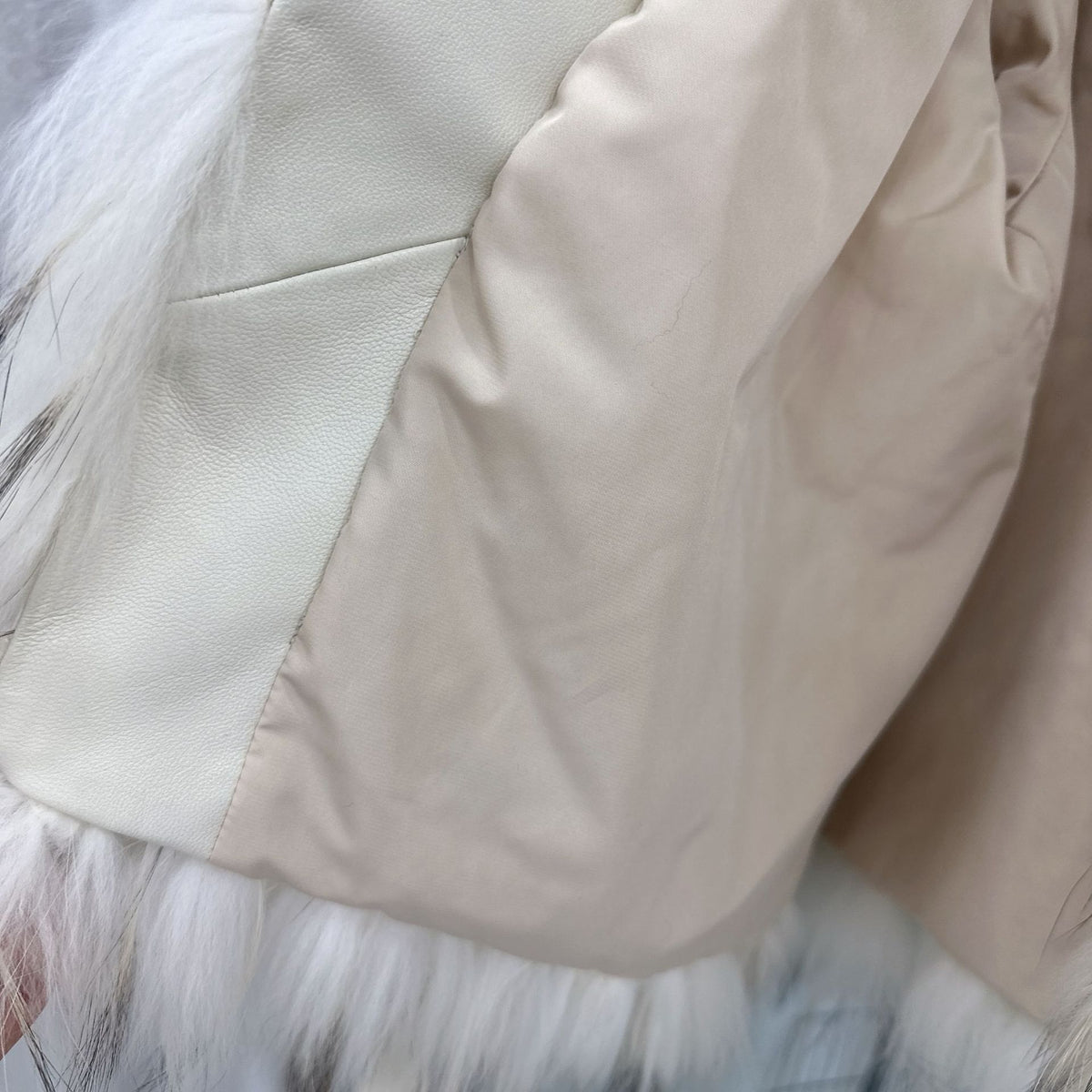 Striped Raccoon-Fur Short Coat product image 6