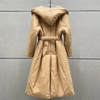 Oversized-Collar Padded Coat