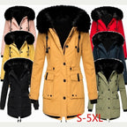 Faux-Fur Trim Parka Jacket