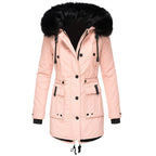 Faux-Fur Trim Parka Jacket
