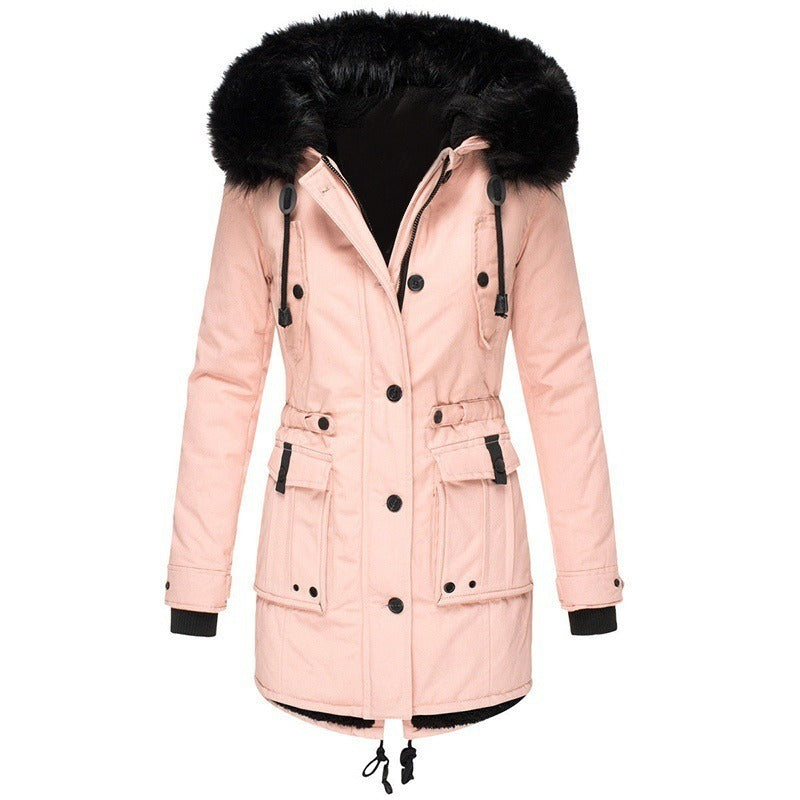 Faux-Fur Trim Parka Jacket