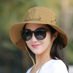 Gorra de sol plegable de ocho botones, circunferencia de la cabeza 54-59cm, transpirable