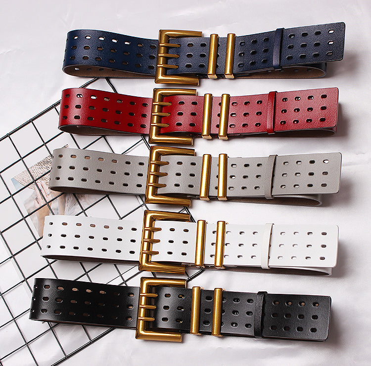 Vintage Double-Buckle Wide Belt product image 1