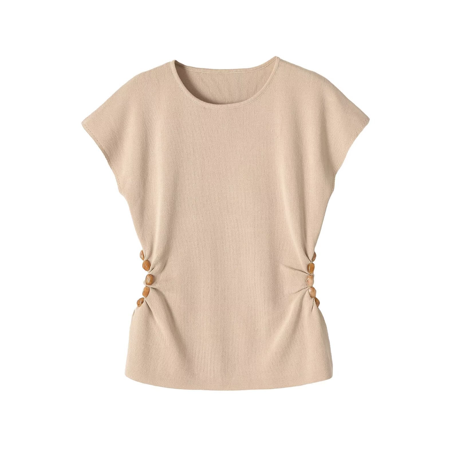 Side-Cutout Sleeveless Top