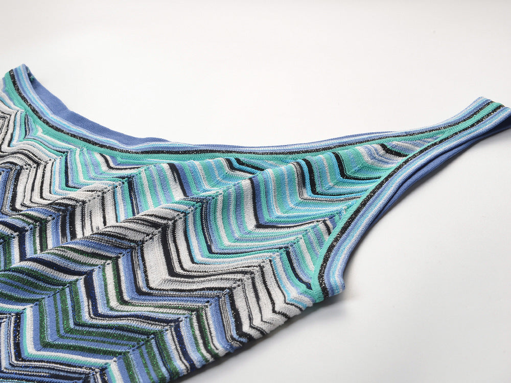 Robe longue à bretelle unique