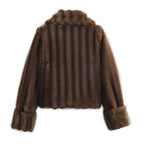 Cropped Faux-Fur Jacket