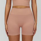 Pantalones cortos de yoga ajustados de talle alto