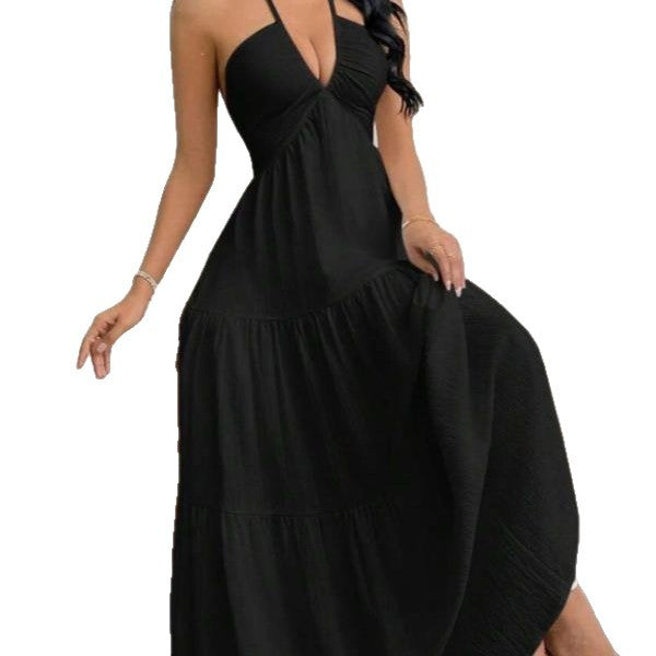 Strapless Tie-Back Beach Dress