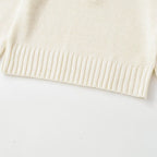 Button-Front Ribbed Knit Sweater