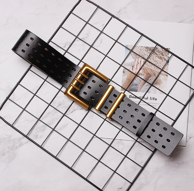 Vintage Double-Buckle Wide Belt product image 14