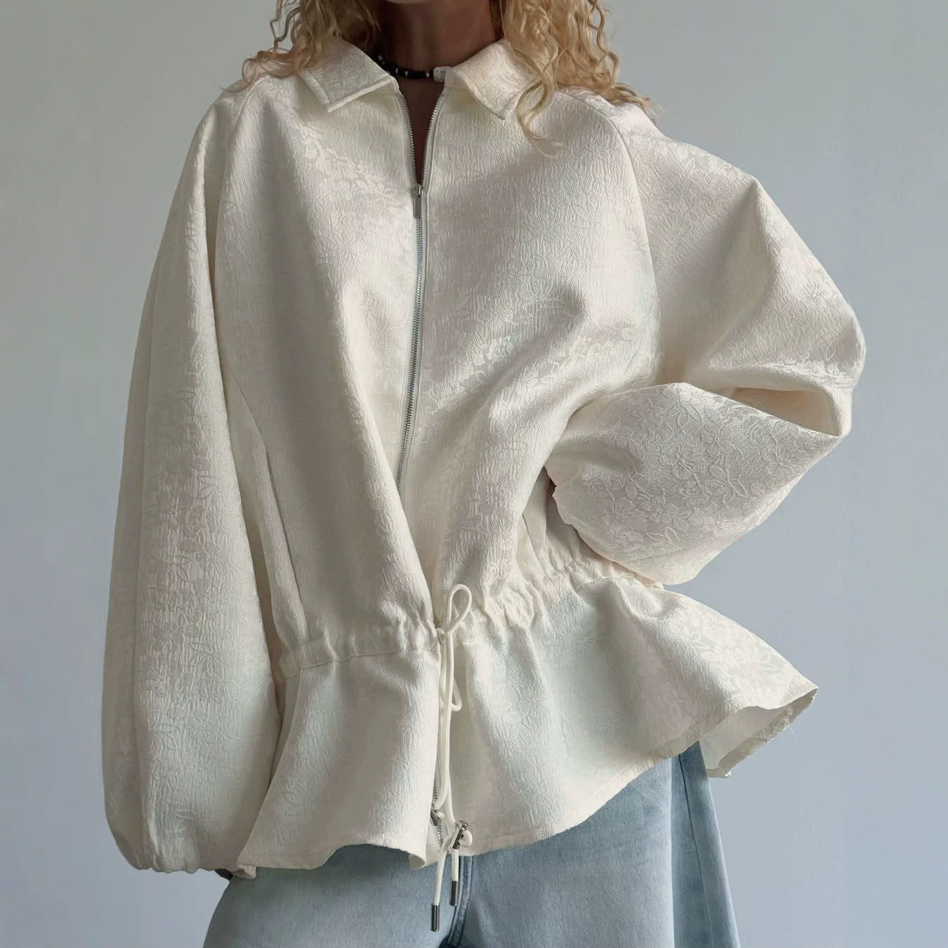 Cropped Waist-Length Jacket