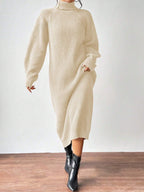High-Neck Knit Maxi Dress — product image 4