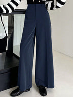 Pantalones de traje de tiro alto ajustados