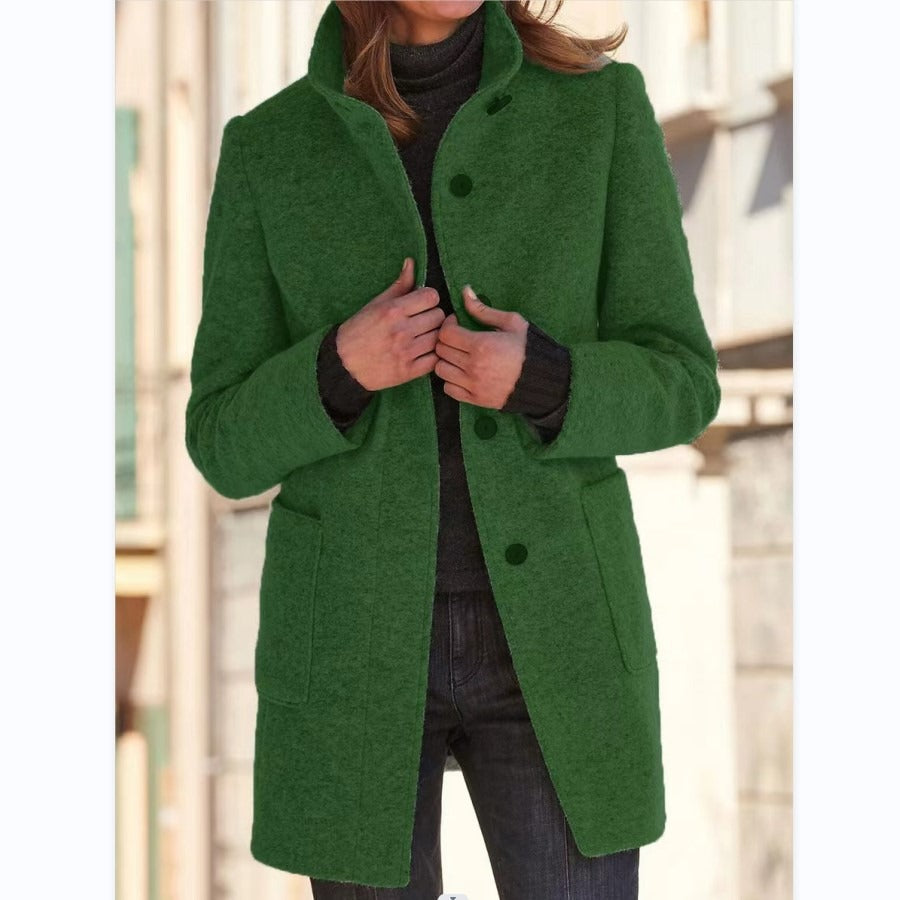 Stand-Collar Longline Coat - view 4