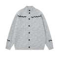 Printed Open-Front Cardigan Jacket