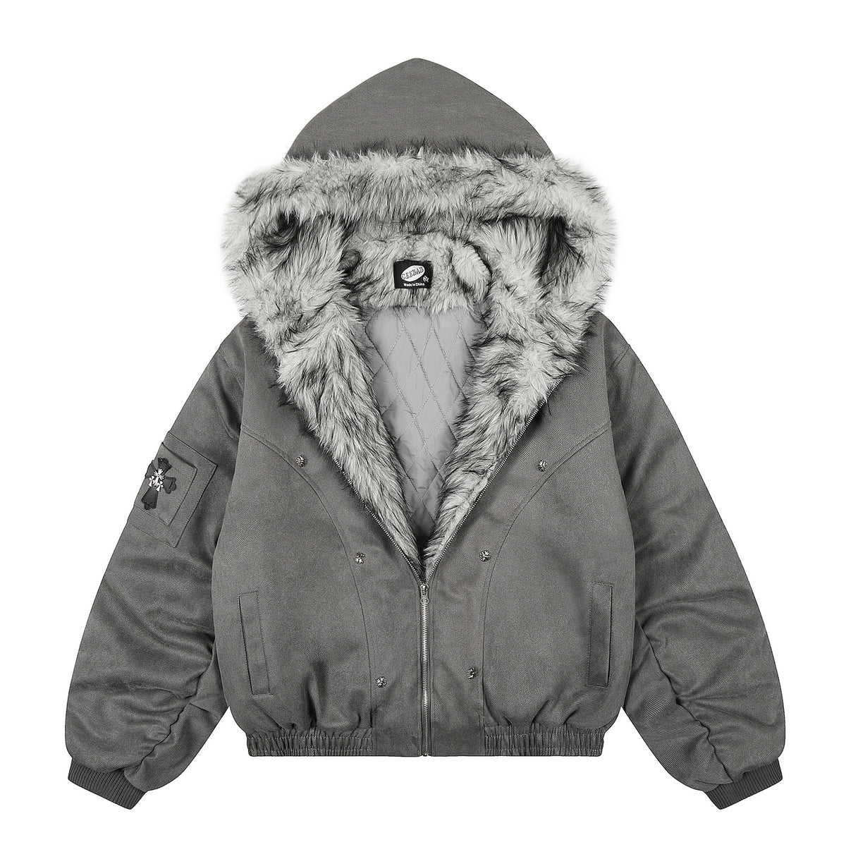 Relaxed Collared Puffer Jacket