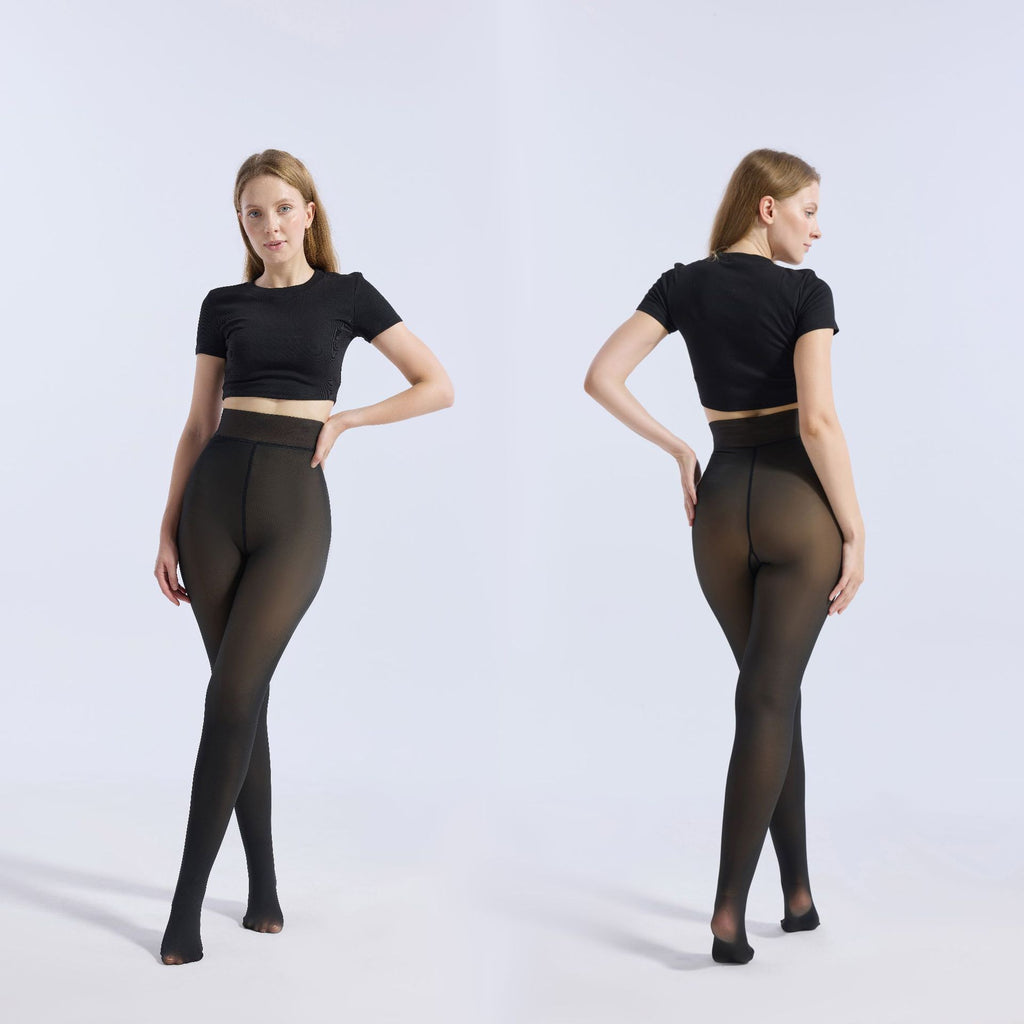 Combinaison moulante noire pour femme, collants transparents, taille haute, une pièce