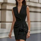Sleeveless Tailored Midi Dress