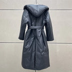 Oversized-Collar Padded Coat