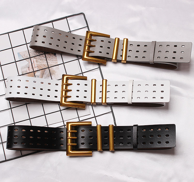 Vintage Double-Buckle Wide Belt product image 6