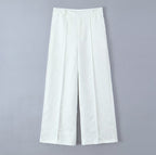 Jacquard Straight-Leg Trousers