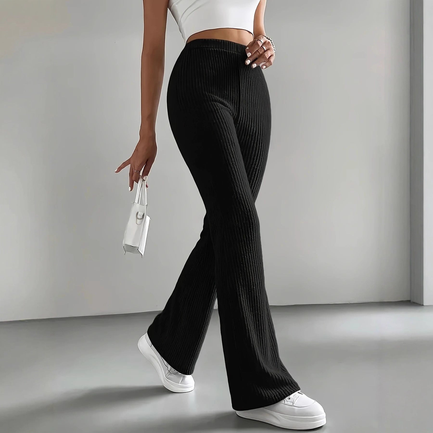 Pantalon décontracté ample et élastique