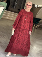 Autumn Floral Long-Sleeve Dress — product image 7