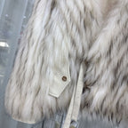 Striped Raccoon-Fur Short Coat product image 5