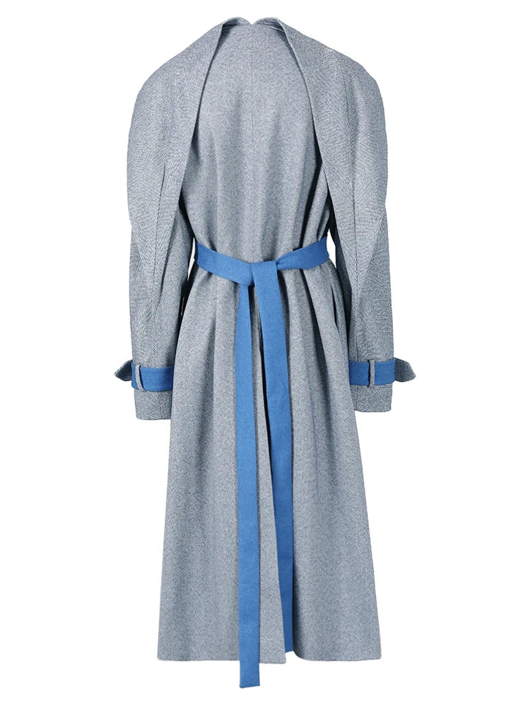 Colour-Block Oversized Parka Coat - view 3