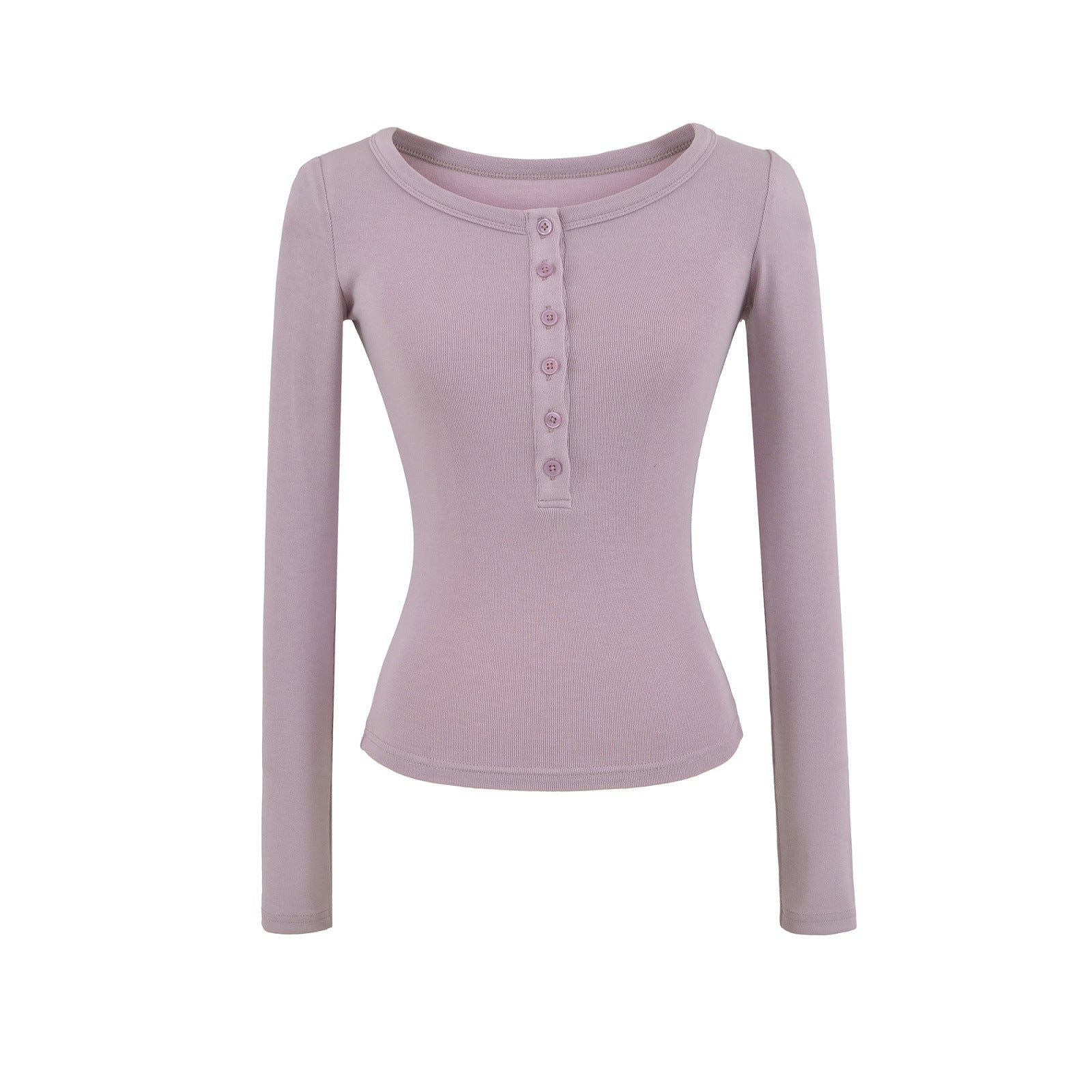 Haut à manches longues en tricot doux et confortable à porter en superposition