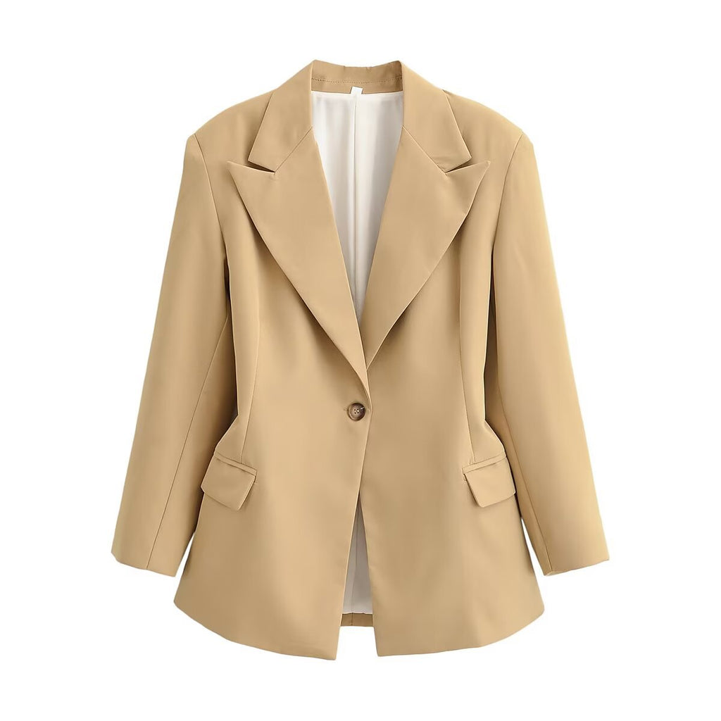 Veste élégante cintrée à revers