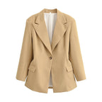 Veste élégante cintrée à revers