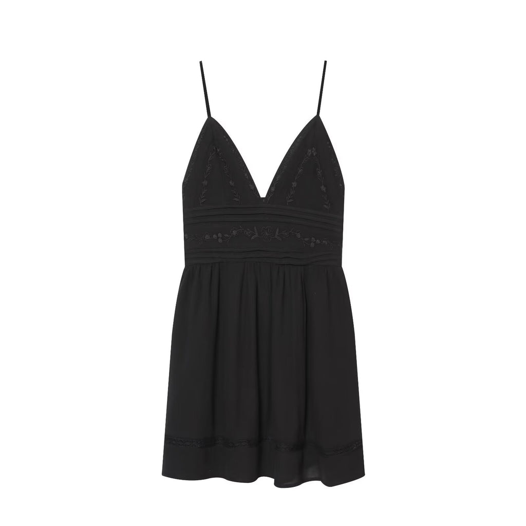Embroidered Camisole Mini Dress