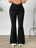 V-Waist Stretch Trousers - view 3